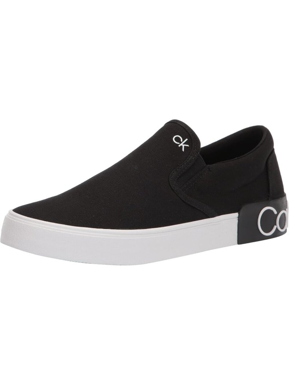 Calvin Klein Men's Black Closed Toe Imported Synthetic Slip On Ryor Sneakers
